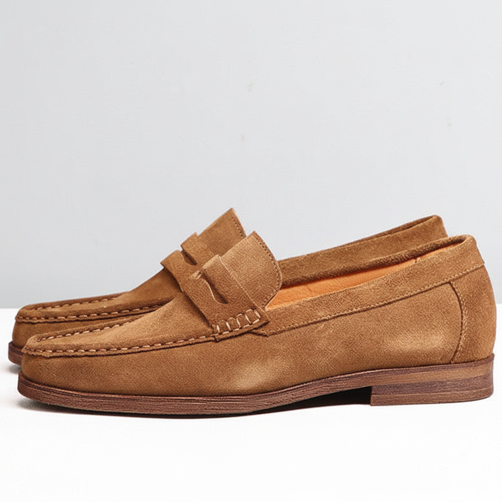Men's Genuine Leather Suede Loafers